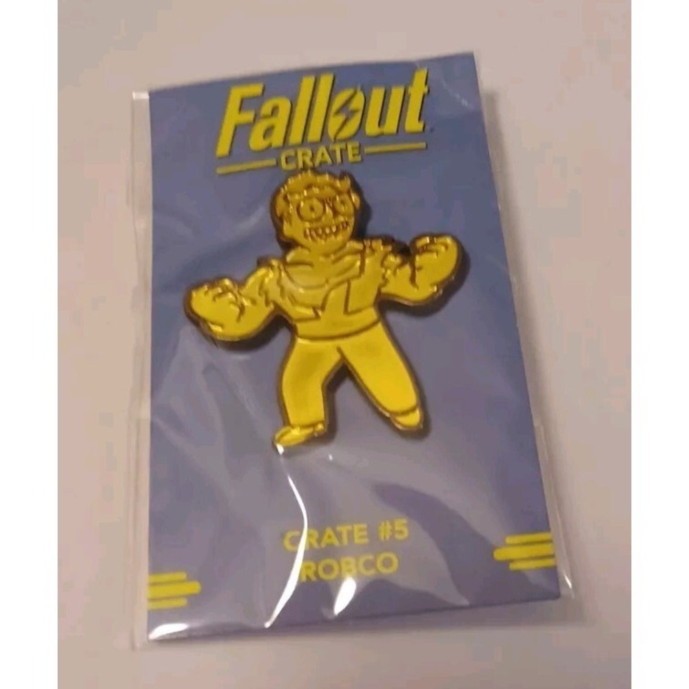 ROBCO Pin Badge - Fallout Loot Crate #5 Gaming New SEALED Merchandise Geek Black